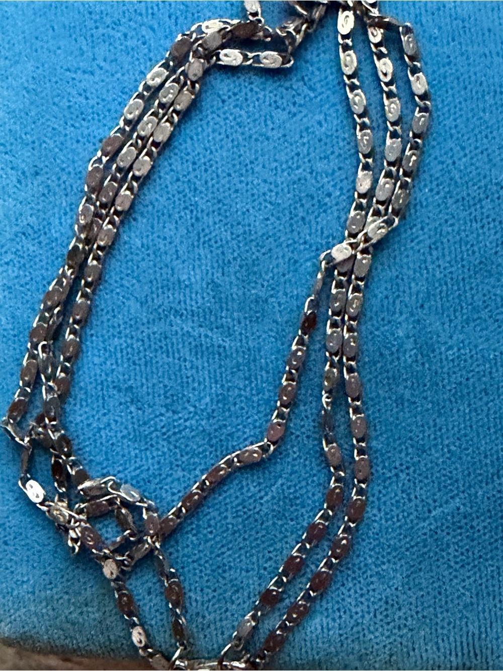 Vintage Sterling Silver Chain Necklace